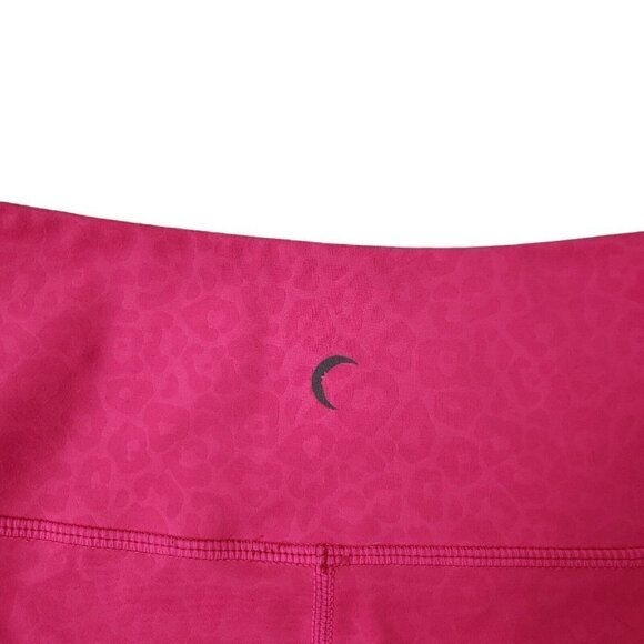 Zyia Active Leggings 4 Pink Leopard Print High-Rise Stretch Gym Athletic - Picture 5 of 9